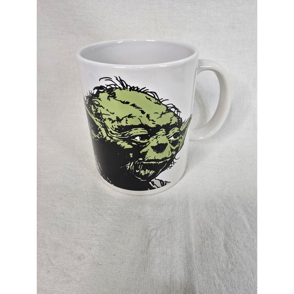 Star Wars Yoda Zak Designs White Ceramic Coffee Mug Do Or Do Not There Is No Try